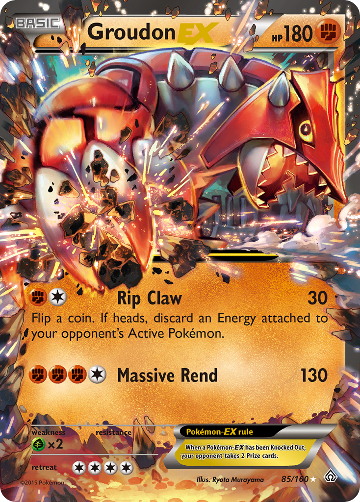Groudon-EX — Primal Clash #085 / 160