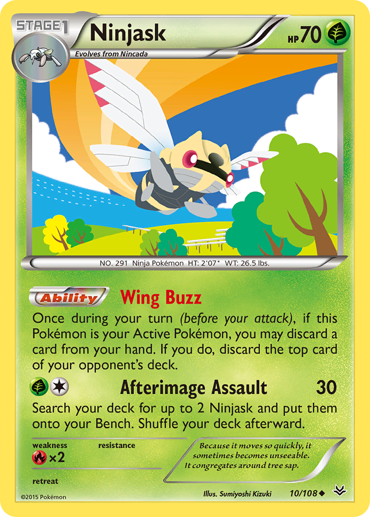 Ninjask — Roaring Skies #010 / 108