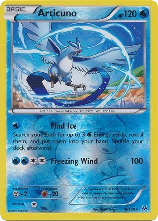 Articuno — Roaring Skies #016 / 108