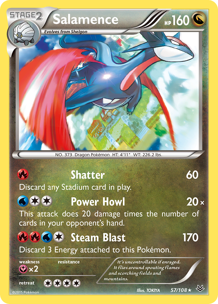 Salamence — Roaring Skies #057 / 108