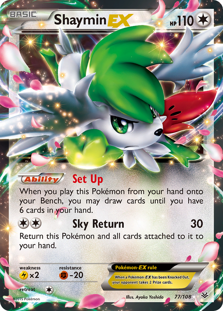 Shaymin-EX — Roaring Skies #077 / 108