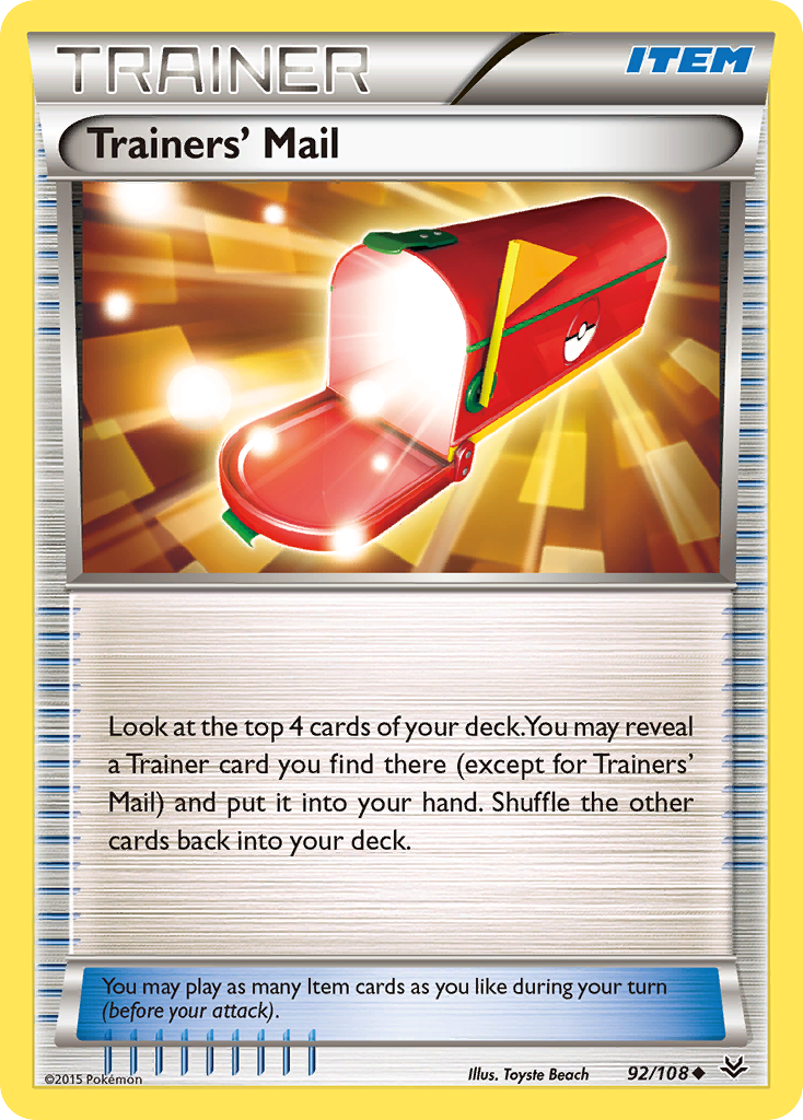 Trainers' Mail — Roaring Skies #092 / 108