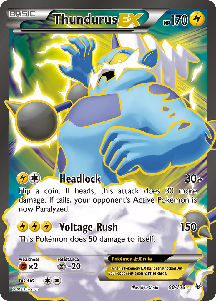 Thundurus-EX — Roaring Skies #098 / 108