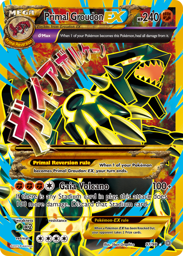 Primal Groudon-EX — Ancient Origins #097 / 98