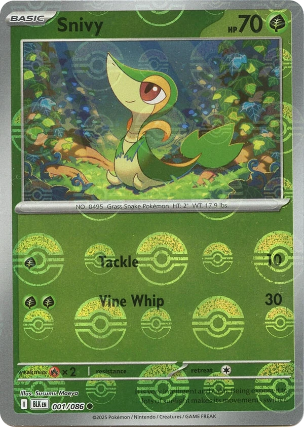 Snivy — Black Bolt #001 / 86