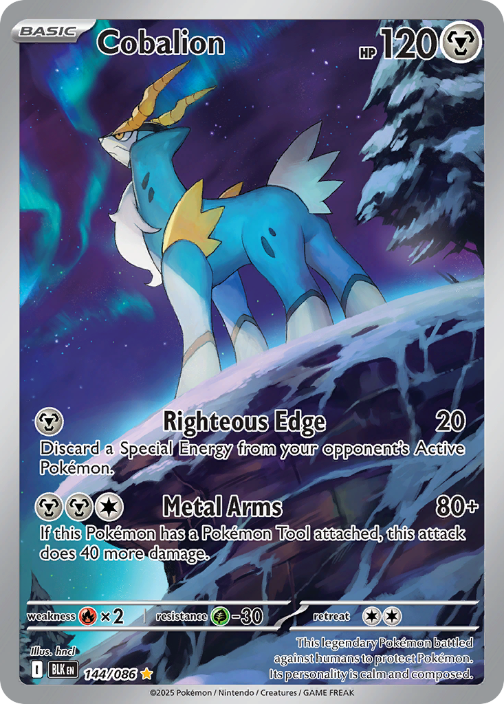 Cobalion — Black Bolt #144 / 86