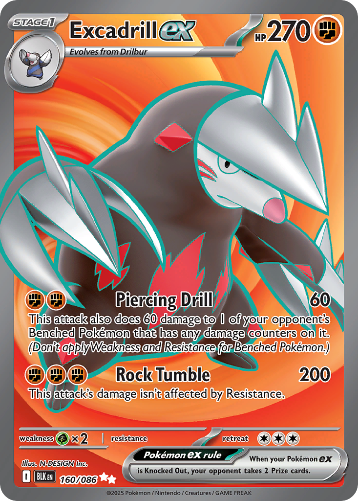 Excadrill ex — Black Bolt #160 / 86