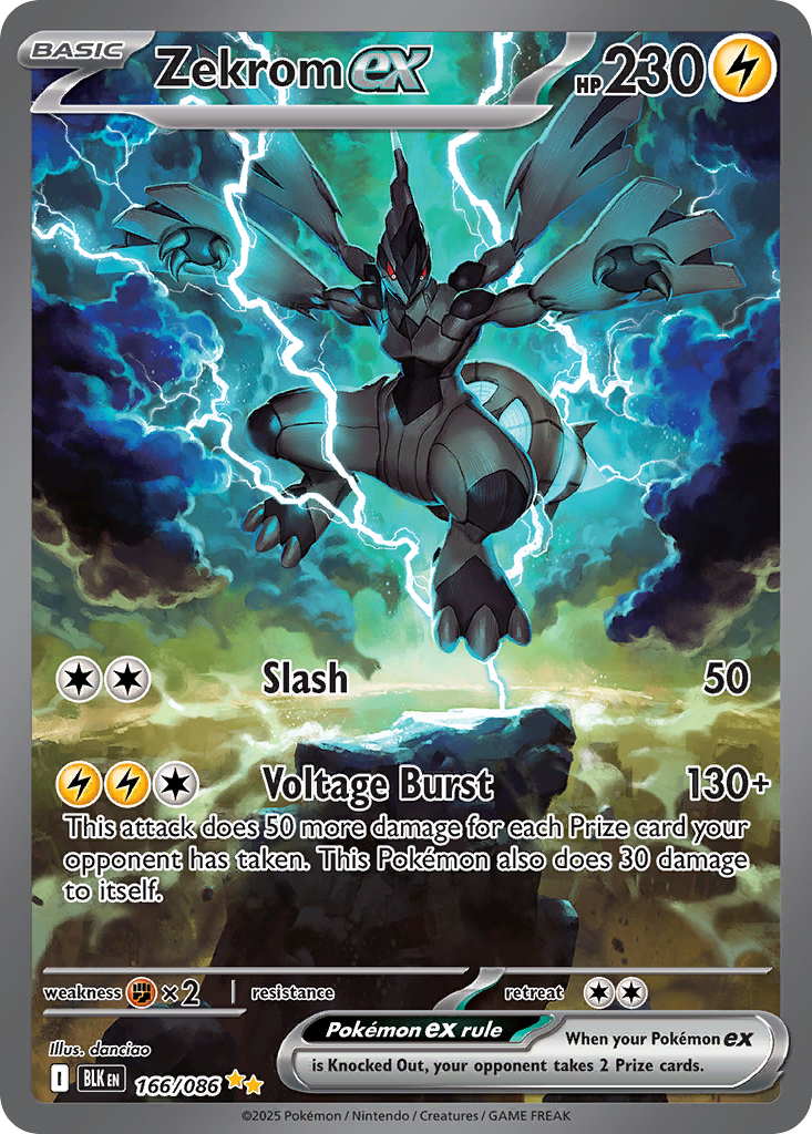 Zekrom ex — Black Bolt #166 / 86