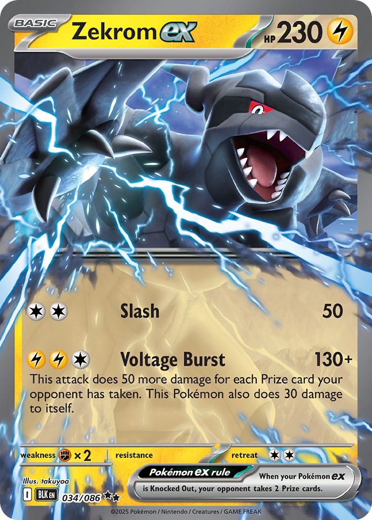 Zekrom ex — Black Bolt #034 / 86