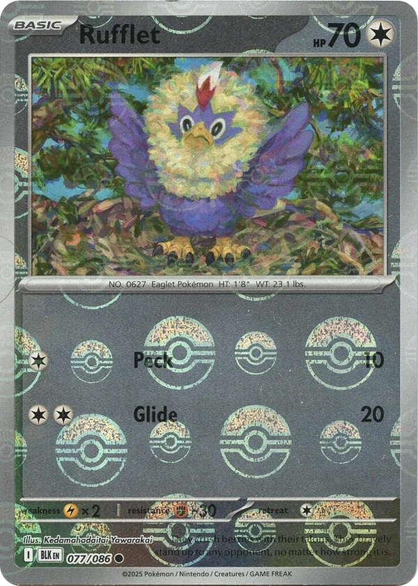 Rufflet — Black Bolt #077 / 86