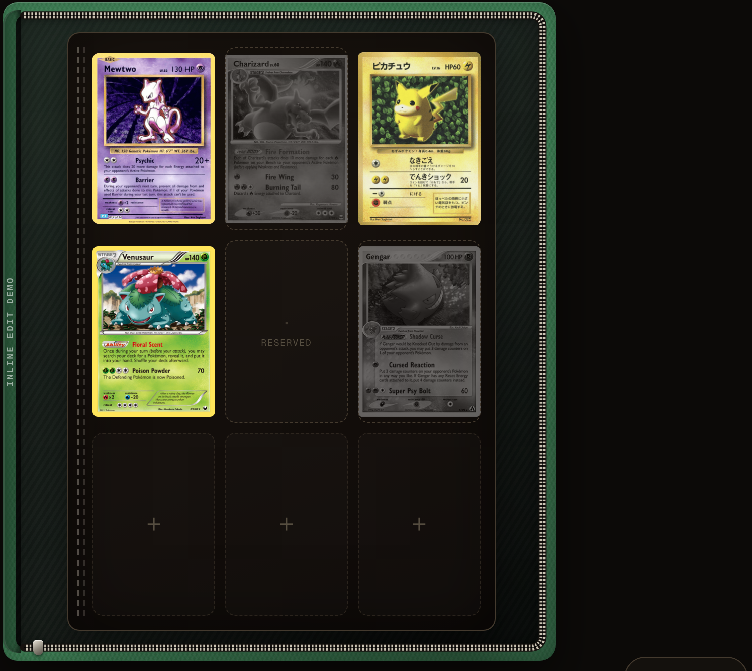The same binder page in Clean view